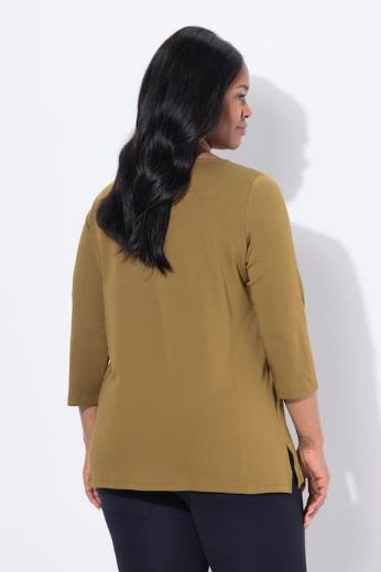 Moda za polnejše Majica 3/4 rukava A kroja plus velikost, xxl, Ulla Popken in Johann Popken (JP1880)