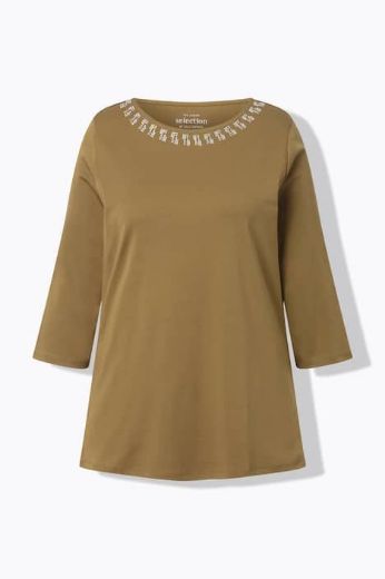 Moda za polnejše Majica 3/4 rukava A kroja plus velikost, xxl, Ulla Popken in Johann Popken (JP1880)