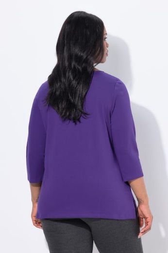 Moda za polnejše Majica 3/4 rukava A kroja plus velikost, xxl, Ulla Popken in Johann Popken (JP1880)