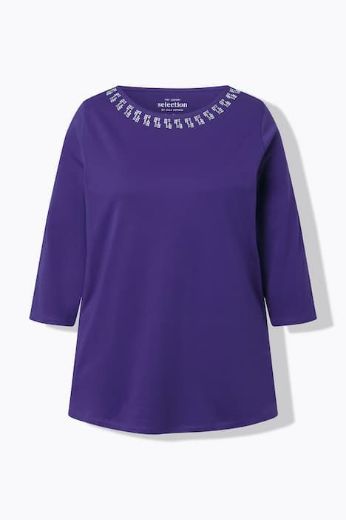Moda za polnejše Majica 3/4 rukava A kroja plus velikost, xxl, Ulla Popken in Johann Popken (JP1880)