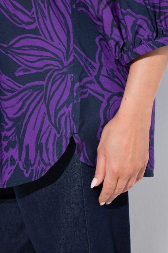 Moda za polnejše Bluza 3/4 rukavi s cvjetnim printom plus velikost, xxl, Ulla Popken in Johann Popken (JP1880)