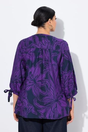 Moda za polnejše Bluza 3/4 rukavi s cvjetnim printom plus velikost, xxl, Ulla Popken in Johann Popken (JP1880)