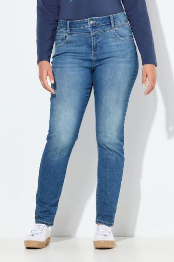 Moda za polnejše Traperice visokog struka uskih nogavica plus velikost, xxl, Ulla Popken in Johann Popken (JP1880)