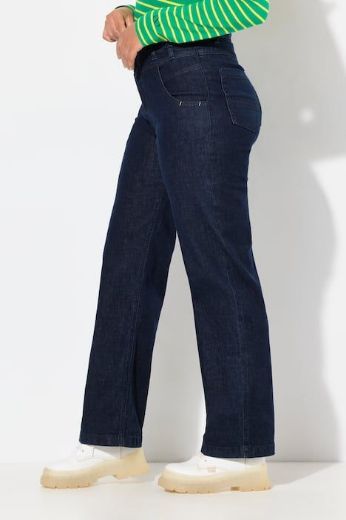 Moda za polnejše Traperice visokog struka širokih nogavica plus velikost, xxl, Ulla Popken in Johann Popken (JP1880)