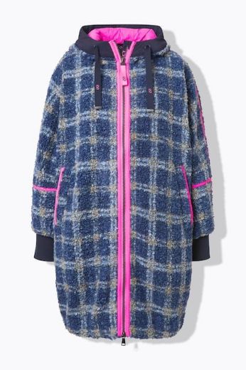 Moda za polnejše Jakna dužeg kroja karirana plus velikost, xxl, Ulla Popken in Johann Popken (JP1880)