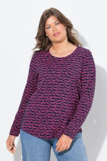 Moda za polnejše Majica dugih rukava plus velikost, xxl, Ulla Popken in Johann Popken (JP1880)