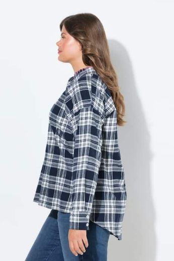 Moda za polnejše Bluza dugih rukava karirana plus velikost, xxl, Ulla Popken in Johann Popken (JP1880)