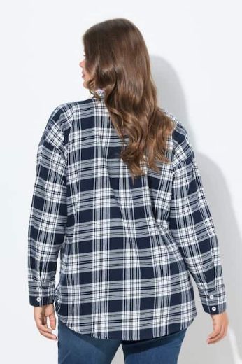 Moda za polnejše Bluza dugih rukava karirana plus velikost, xxl, Ulla Popken in Johann Popken (JP1880)