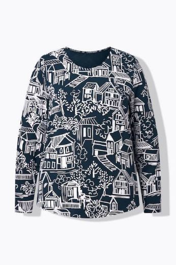 Moda za polnejše Majica dugih rukava plus velikost, xxl, Ulla Popken in Johann Popken (JP1880)
