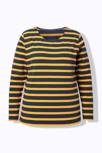 Moda za polnejše Majica dugih rukava na pruge plus velikost, xxl, Ulla Popken in Johann Popken (JP1880)