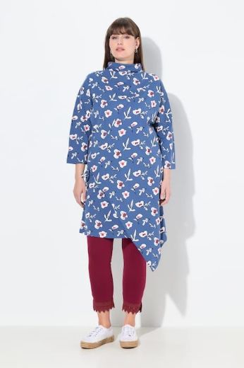 Moda za polnejše Haljina midi 3/4 rukava plus velikost, xxl, Ulla Popken in Johann Popken (JP1880)