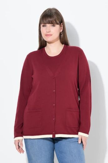 Moda za polnejše Kardigan na kopčanje plus velikost, xxl, Ulla Popken in Johann Popken (JP1880)