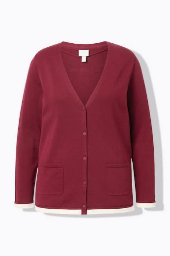 Moda za polnejše Kardigan na kopčanje plus velikost, xxl, Ulla Popken in Johann Popken (JP1880)