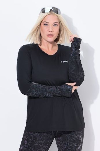Moda za polnejše Majica dugih rukava plus velikost, xxl, Ulla Popken in Johann Popken (JP1880)