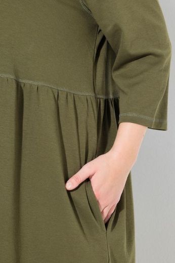 Moda za polnejše Haljina maxi 3/4 rukava plus velikost, xxl, Ulla Popken in Johann Popken (JP1880)