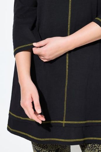 Moda za polnejše Majica 3/4 rukava dužeg A kroja plus velikost, xxl, Ulla Popken in Johann Popken (JP1880)