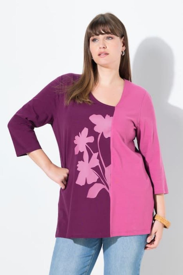 Moda za polnejše Majica 3/4 rukava plus velikost, xxl, Ulla Popken in Johann Popken (JP1880)