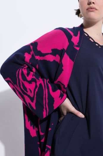 Moda za polnejše Kardigan 3/4 rukava šireg kroja plus velikost, xxl, Ulla Popken in Johann Popken (JP1880)