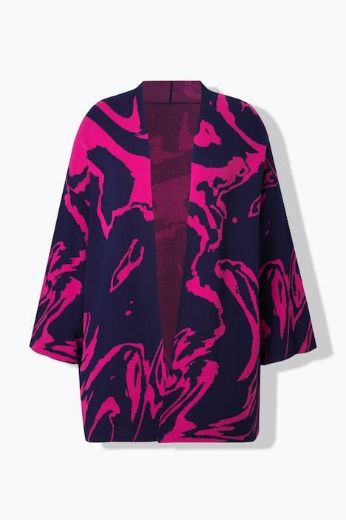 Moda za polnejše Kardigan 3/4 rukava šireg kroja plus velikost, xxl, Ulla Popken in Johann Popken (JP1880)