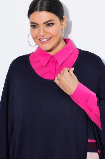 Moda za polnejše Pončo okruglog ovratnika plus velikost, xxl, Ulla Popken in Johann Popken (JP1880)