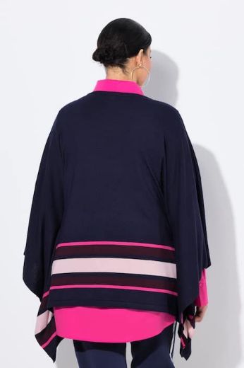 Moda za polnejše Pončo okruglog ovratnika plus velikost, xxl, Ulla Popken in Johann Popken (JP1880)