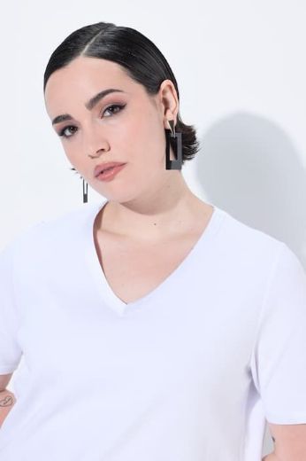 Moda za polnejše Majica kratkih rukava V ovratnika plus velikost, xxl, Ulla Popken in Johann Popken (JP1880)