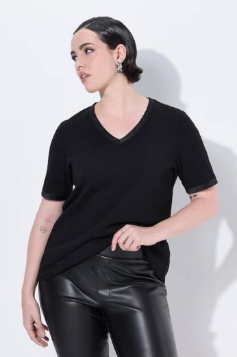 Moda za polnejše Majica kratkih rukava V ovratnika plus velikost, xxl, Ulla Popken in Johann Popken (JP1880)