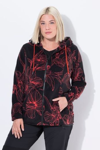 Moda za polnejše Majica dugih rukava s patentnim zatvaračem i kapuljačom plus velikost, xxl, Ulla Popken in Johann Popken (JP1880)