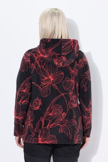 Moda za polnejše Majica dugih rukava s patentnim zatvaračem i kapuljačom plus velikost, xxl, Ulla Popken in Johann Popken (JP1880)