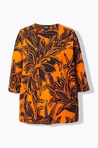 Moda za polnejše Majica 3/4 rukava A kroja plus velikost, xxl, Ulla Popken in Johann Popken (JP1880)