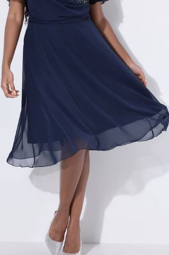 Moda za polnejše Haljina midi kratkih rukava plus velikost, xxl, Ulla Popken in Johann Popken (JP1880)