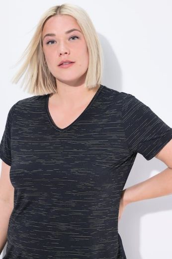 Moda za polnejše Majica kratkih rukava V ovratnika plus velikost, xxl, Ulla Popken in Johann Popken (JP1880)