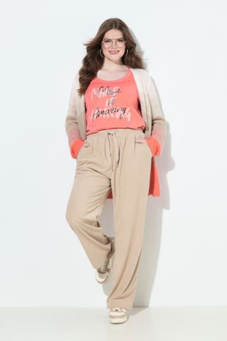 Moda za polnejše Hlače elastičnog struka širokih nogavica plus velikost, xxl, Ulla Popken in Johann Popken (JP1880)