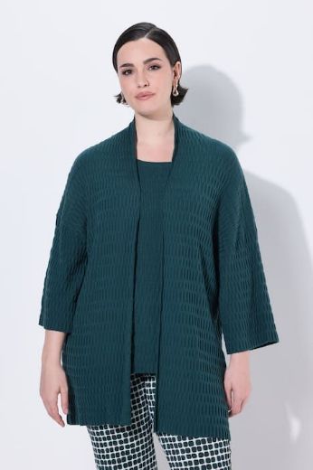 Moda za polnejše Kardigan 3/4 rukava plus velikost, xxl, Ulla Popken in Johann Popken (JP1880)