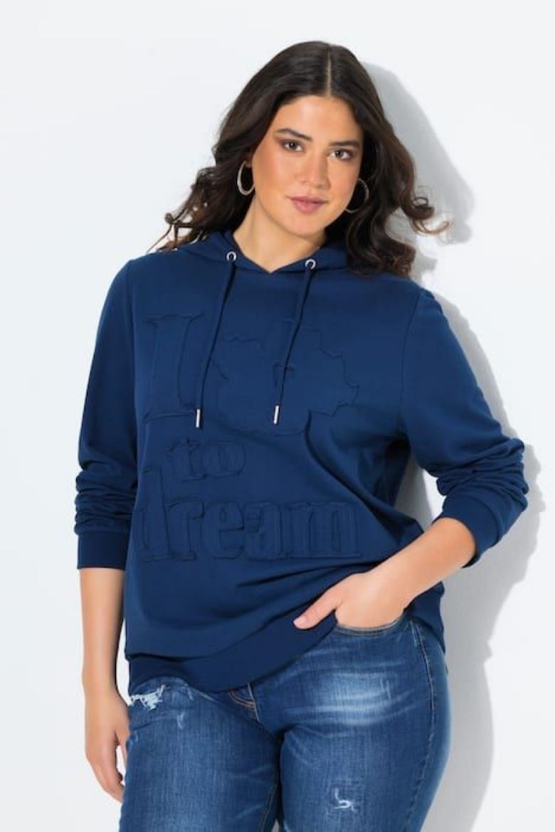 Moda za polnejše Majica dugih rukava s kapuljačom plus velikost, xxl, Ulla Popken in Johann Popken (JP1880)