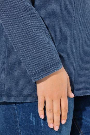 Moda za polnejše Majica dugih rukava s kapuljačom plus velikost, xxl, Ulla Popken in Johann Popken (JP1880)