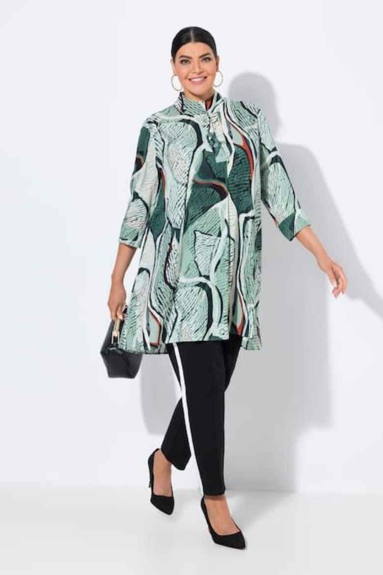 Moda za polnejše Tunika 3/4 rukava A kroja plus velikost, xxl, Ulla Popken in Johann Popken (JP1880)