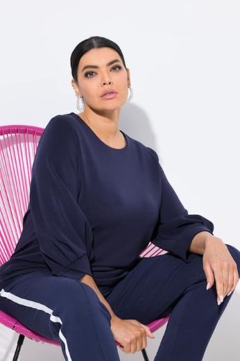 Moda za polnejše Majica 3/4 rukava okruglog ovratnika plus velikost, xxl, Ulla Popken in Johann Popken (JP1880)