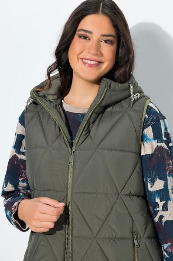 Moda za polnejše Prsluk prošiveni s kapuljačom plus velikost, xxl, Ulla Popken in Johann Popken (JP1880)