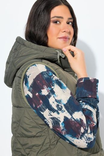 Moda za polnejše Prsluk prošiveni s kapuljačom plus velikost, xxl, Ulla Popken in Johann Popken (JP1880)