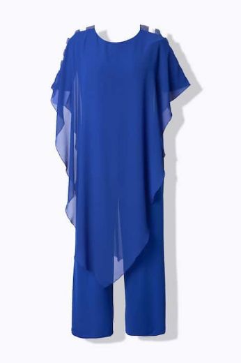 Moda za polnejše Kombinezon širokih nogavica plus velikost, xxl, Ulla Popken in Johann Popken (JP1880)