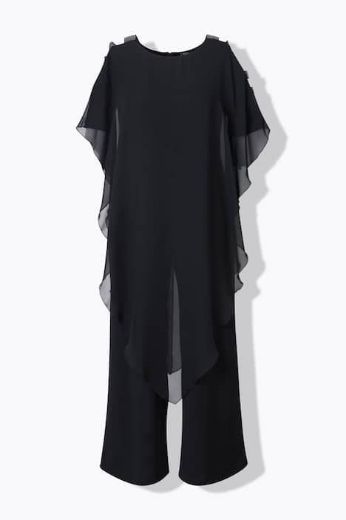 Moda za polnejše Kombinezon širokih nogavica plus velikost, xxl, Ulla Popken in Johann Popken (JP1880)