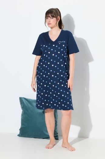 Moda za polnejše Spavaćica kratjh rukava plus velikost, xxl, Ulla Popken in Johann Popken (JP1880)