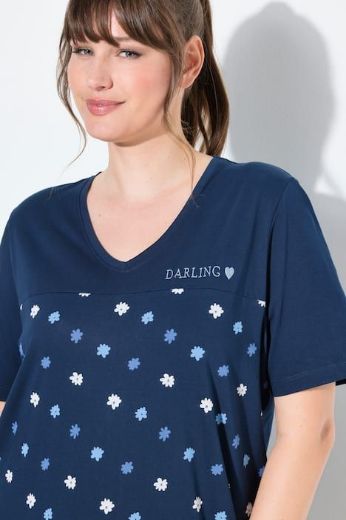 Moda za polnejše Spavaćica kratjh rukava plus velikost, xxl, Ulla Popken in Johann Popken (JP1880)