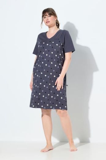 Moda za polnejše Spavaćica kratjh rukava plus velikost, xxl, Ulla Popken in Johann Popken (JP1880)