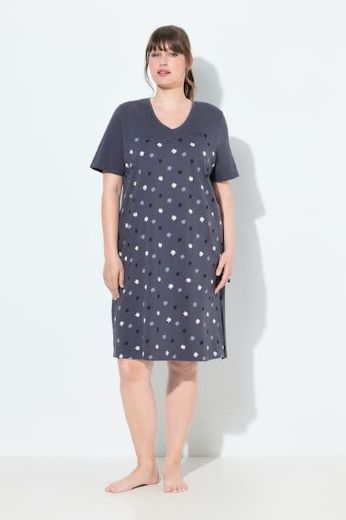 Moda za polnejše Spavaćica kratjh rukava plus velikost, xxl, Ulla Popken in Johann Popken (JP1880)