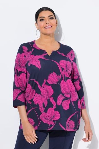 Moda za polnejše Majica cvjetnog printa plus velikost, xxl, Ulla Popken in Johann Popken (JP1880)