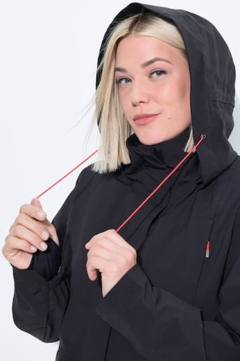 Moda za polnejše Jakna funkcionalna s kapuljačom dužeg kroja plus velikost, xxl, Ulla Popken in Johann Popken (JP1880)