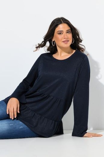 Moda za polnejše Majica dugih rukava A kroja plus velikost, xxl, Ulla Popken in Johann Popken (JP1880)
