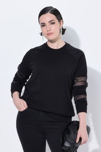 Moda za polnejše Majica dugih rukava okruglog ovratnika plus velikost, xxl, Ulla Popken in Johann Popken (JP1880)